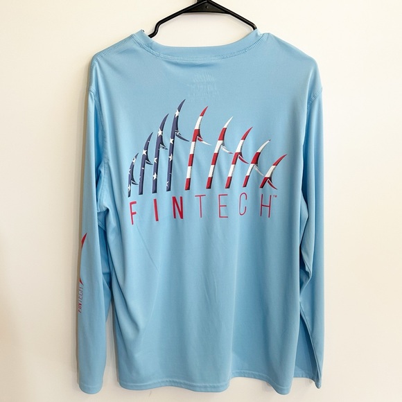 Fintech Long Sleeve UV Tee Men’s Size Medium Like New - Picture 4 of 4
